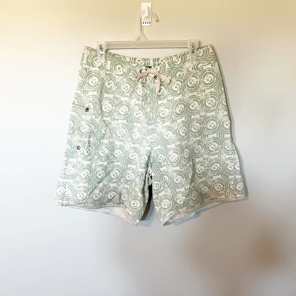 Patagonia paddler board shorts deco blox green men’s size 32 - Picture 1 of 9